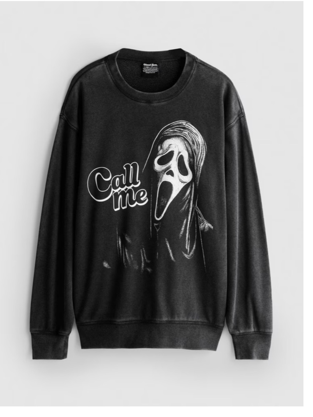 Primark Ghost Face Cotton-Rich Sweatshirt